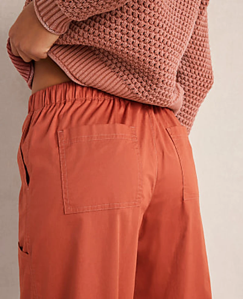 Ann Taylor Haven Well Within Organic Cotton Twill Carpenter Pants Women's