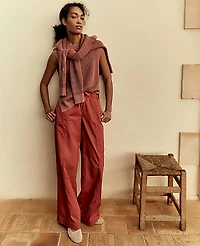 Ann Taylor Haven Well Within Organic Cotton Twill Carpenter Pants Women's