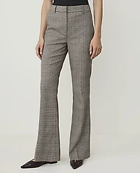Ann Taylor The Petite Flare Trouser Plaid Multi Women's