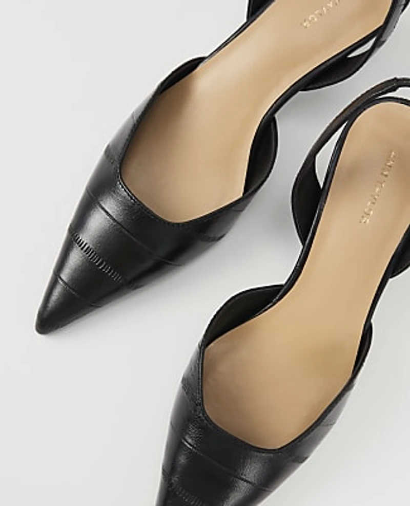 Ann Taylor Slingback Pump Black Women's