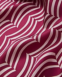 Ann Taylor Wave Print Silk Scarf Rich Merlot Women's