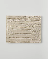 Ann Taylor Weekend Croco Card Case Women's