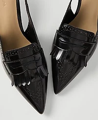Ann Taylor Perforated Kiltie Slingback Pump Women's