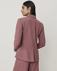 Ann Taylor Weekend Hutton Blazer Deep Rosy Tan Women's