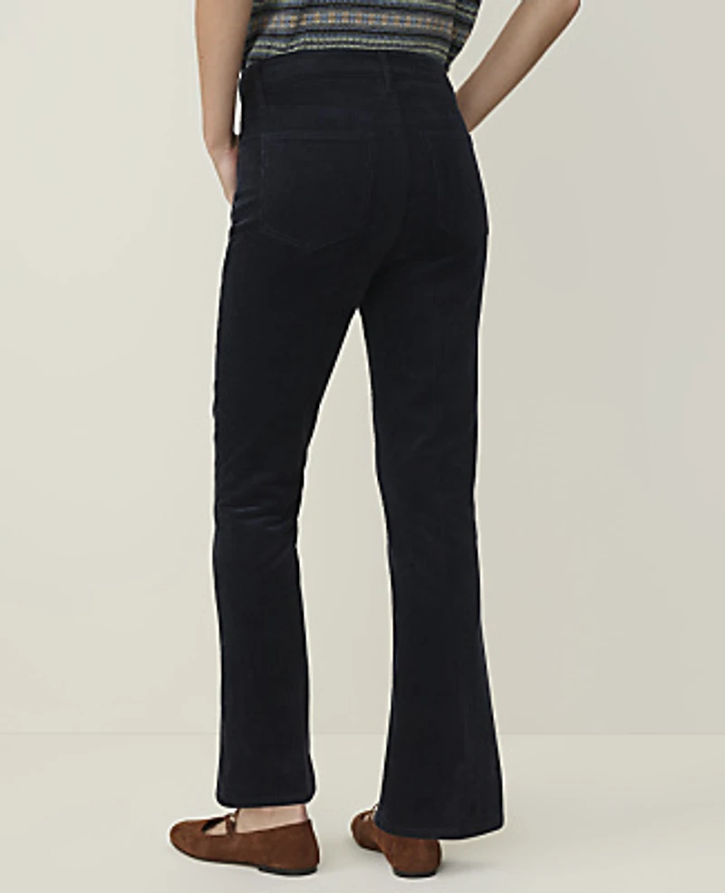 Ann Taylor Weekend Cropped Boot Pant Corduroy Night Sky Women's