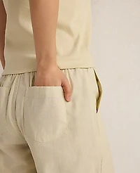 Ann Taylor Haven Well Within Organic Cotton Linen Barrel Leg Pants Soft Spring Green Women's