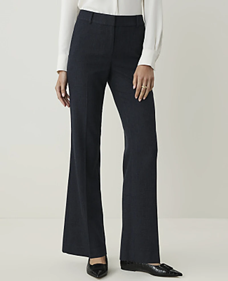 Ann Taylor The Petite Jayne Trouser Faux Denim Indigo Blend Women's