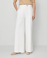 Ann Taylor The Modern Wide-Leg Trouser Winter White Women's