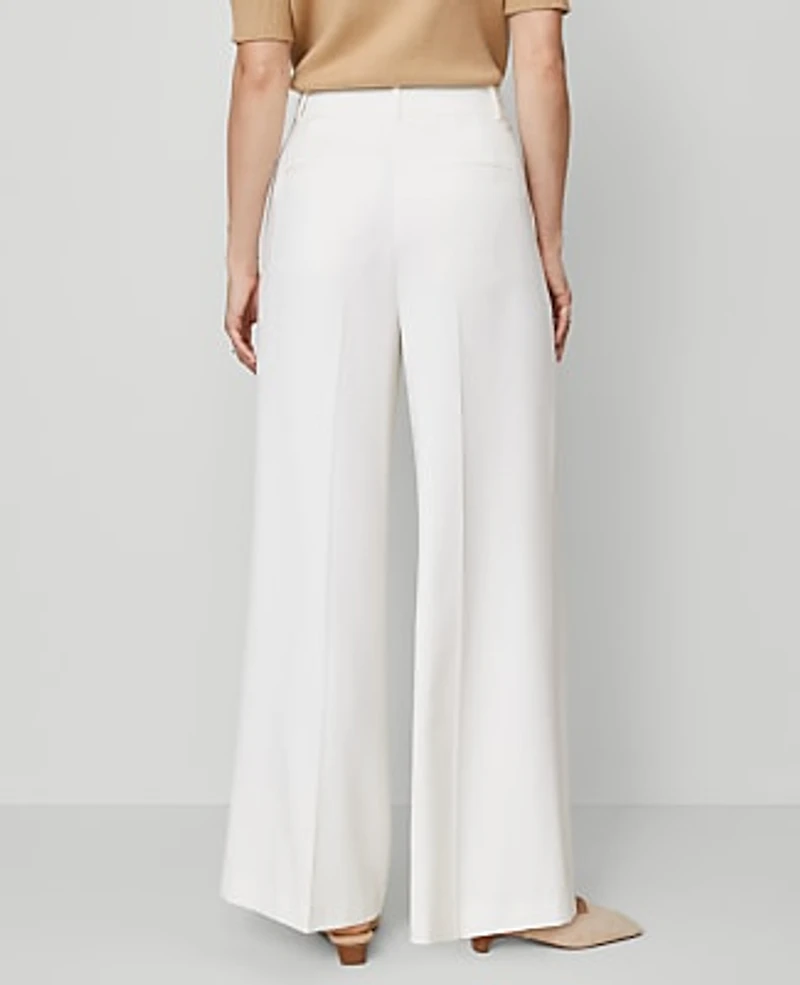 Ann Taylor The Modern Wide-Leg Trouser Winter White Women's