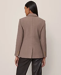 Ann Taylor The Greenwich Blazer Size 4 Cardamom Heather Women's