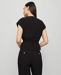 Ann Taylor Wrap Tie Waist Blouse Women's