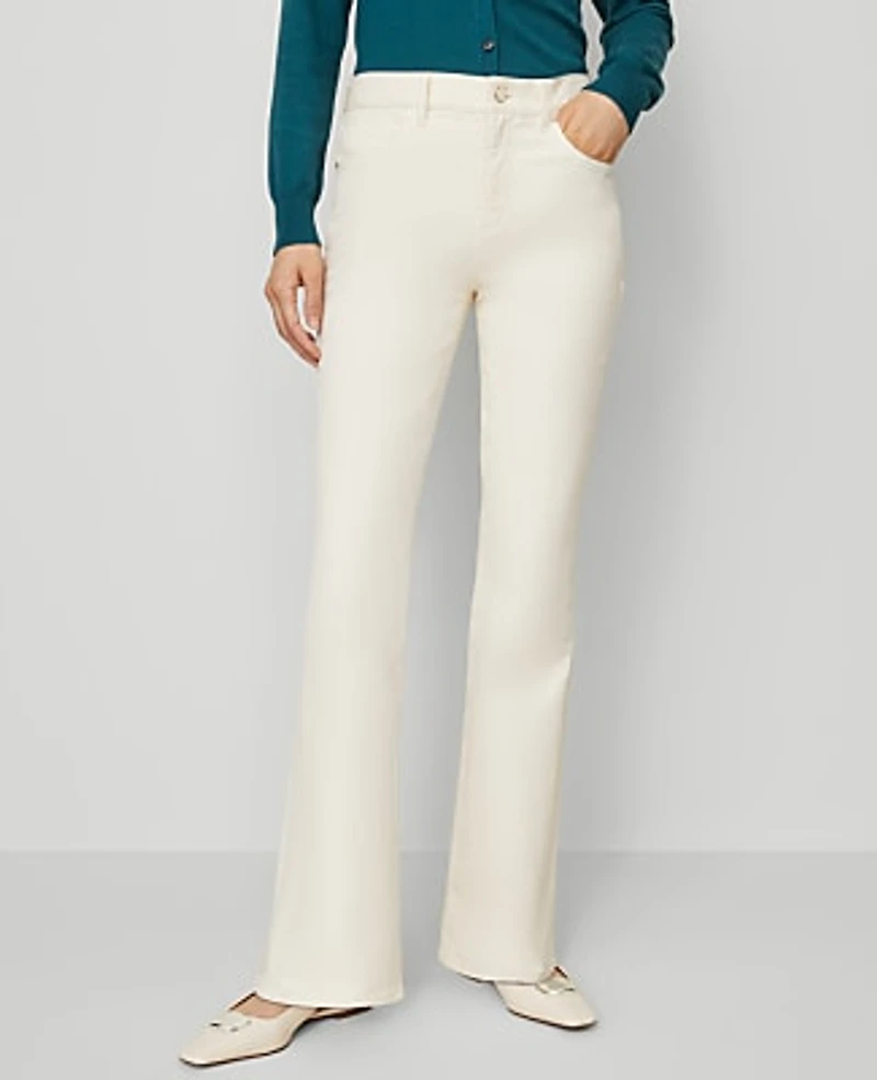 Ann Taylor The Boot Jean Size 10 Ivory Women's