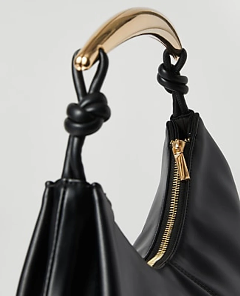 Ann Taylor Handle Shoulder Bag Black Women's