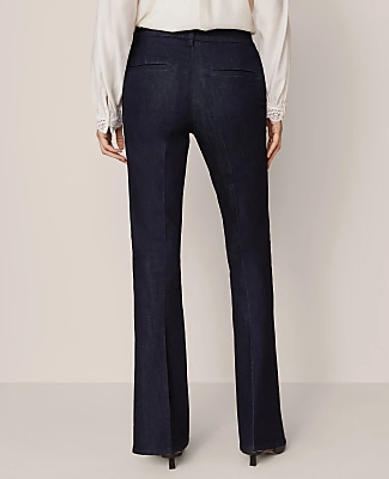 Ann Taylor Mid Rise Boot Jean Rinse Wash - Curvy Fit Classic Women's
