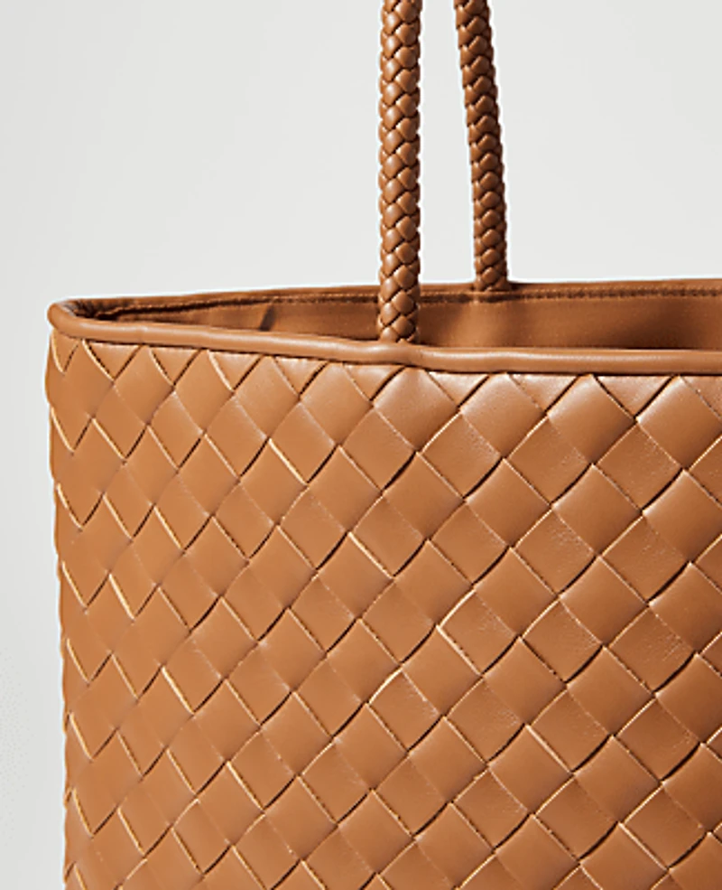 Ann Taylor Weekend Woven Tote Women's