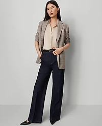 Ann Taylor The Petite Darted Waist Trouser Jean Classic Rinse Wash Women's
