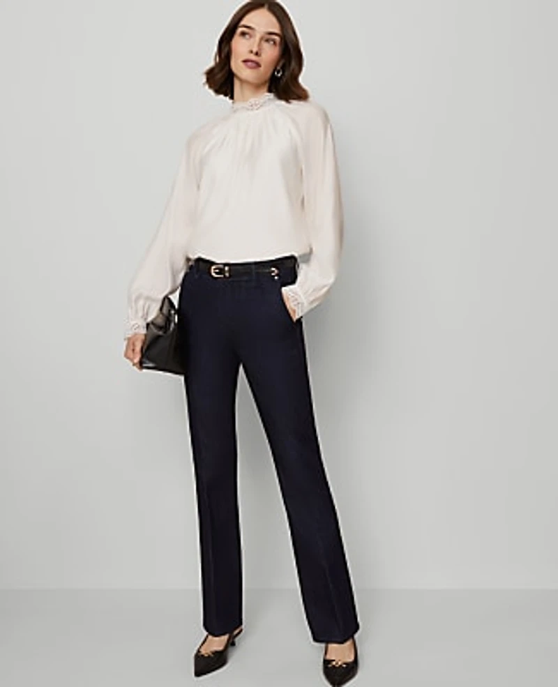 Ann Taylor Petite Boot Jean Classic Rinse Wash Women's