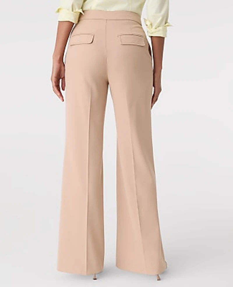 Ann Taylor The Everyday Sailor Wide-Leg Pant Cafe Au Lait Women's