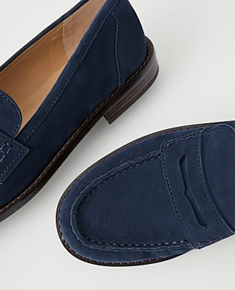 Ann Taylor Weekend Suede Penny Loafer Women's