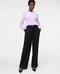 Ann Taylor Honeycomb Cable Crew Neck Sweater Women's