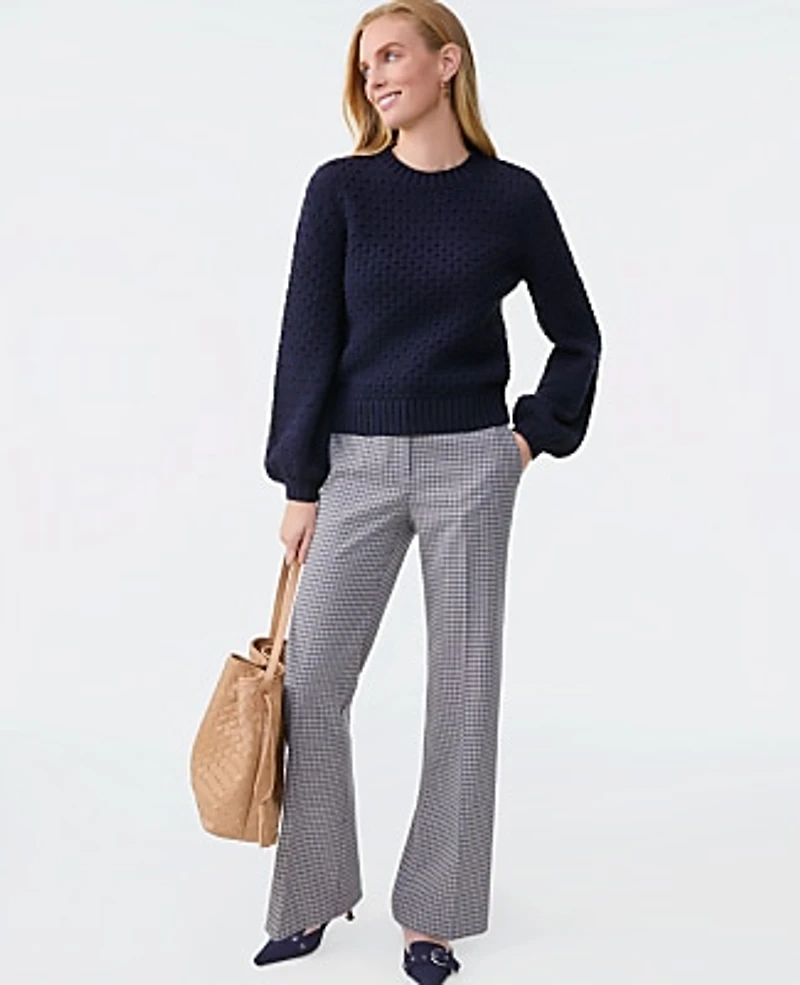 Ann Taylor Honeycomb Cable Crew Neck Sweater Women's