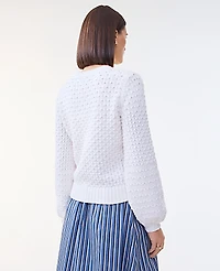Ann Taylor Honeycomb Cable Crew Neck Sweater Women's