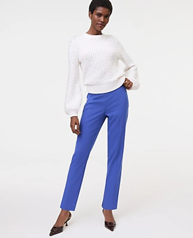 Ann Taylor Honeycomb Cable Crew Neck Sweater Women's