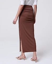 Ann Taylor Ruched Knit Column Skirt French Press Women's