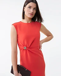 Ann Taylor Crew Neck Twist Sheath Dress Women's