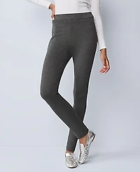 Ann Taylor Petite Weekend Classic Easy Fit Legging Moonlight Grey Heather Women's