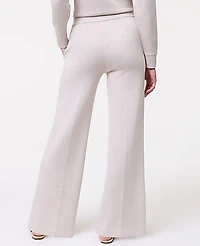 Ann Taylor Weekend Wide-Leg Pant CloudPlush Heather Women's