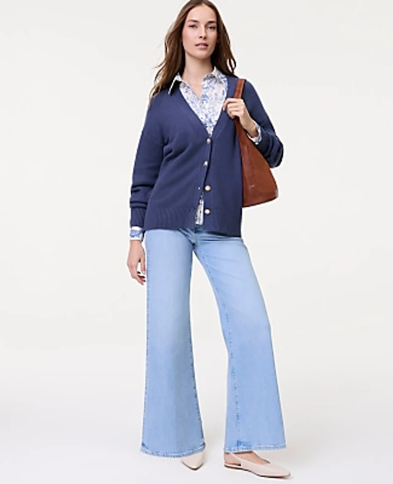 Ann Taylor Weekend Boyfriend Cardigan Women's