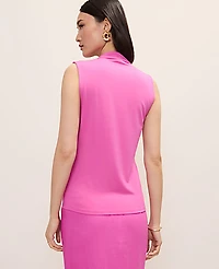 Ann Taylor Petite Sleeveless V-Neck Top Women's