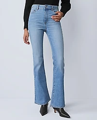Ann Taylor The Petite Boot Jean Size 16 Bright Mid Indigo Wash Women's