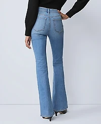 Ann Taylor The Boot Jean Bright Mid Indigo Wash Women's