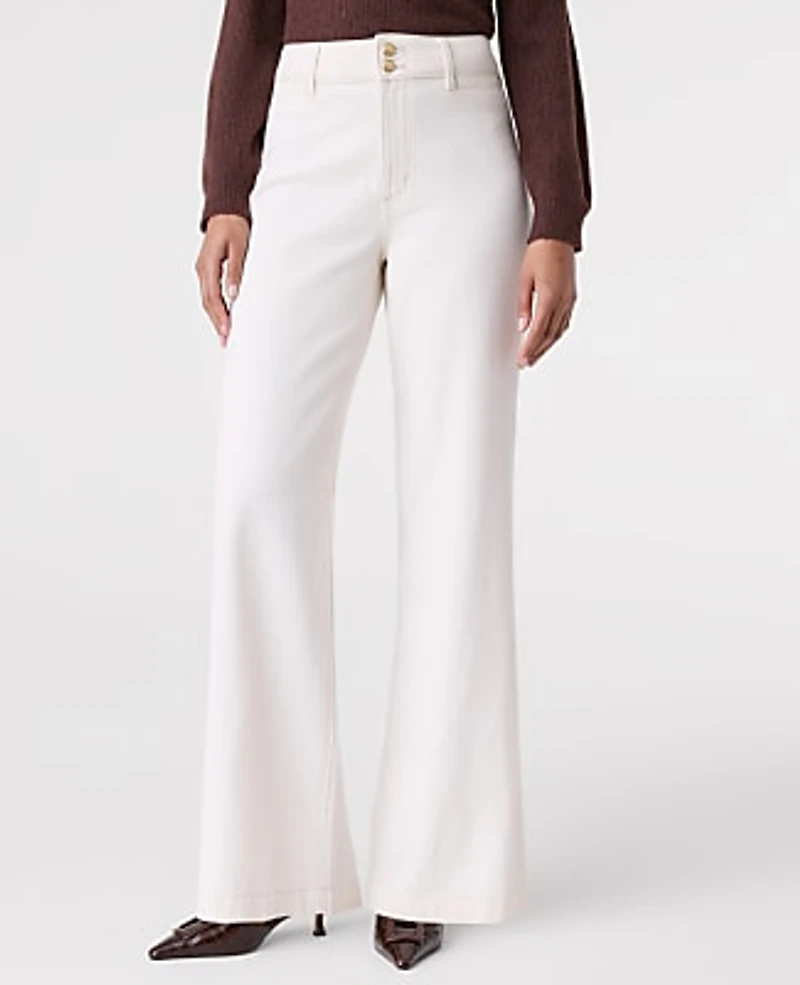 Ann Taylor The Wide-Leg Jean Ivory Women's