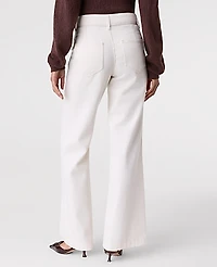 Ann Taylor The Wide-Leg Jean Ivory Women's