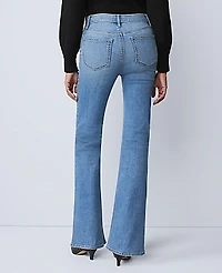 Ann Taylor The Petite Boot Jean — Curvy Fit Bright Mid Indigo Wash Women's