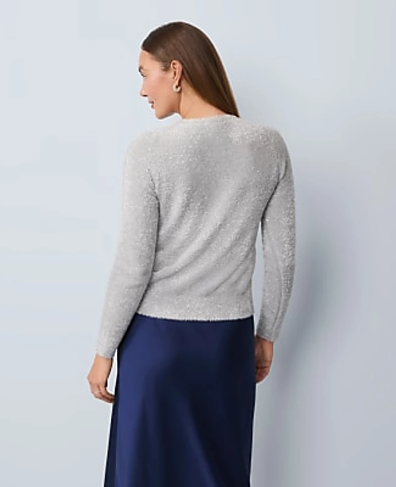 Ann Taylor Petite Shimmer Cardigan Women's