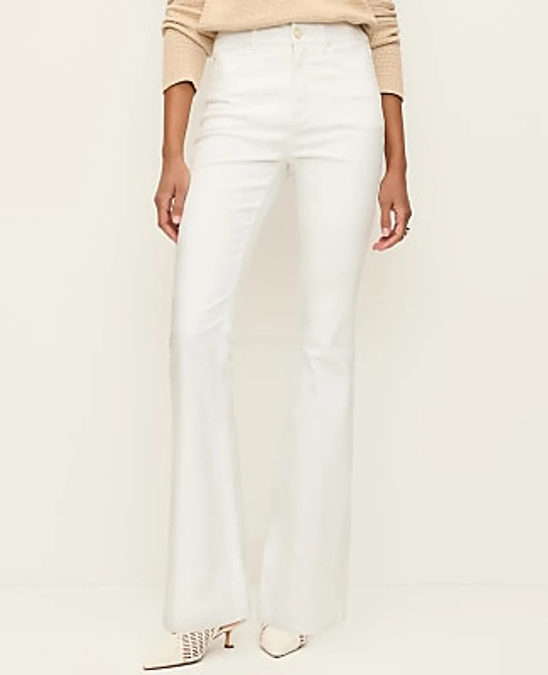 Ann Taylor The Petite Boot Jean Size 10 White Women's