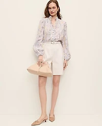 Ann Taylor Paisley Embroidered Lace Blouse Women's
