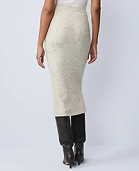 Ann Taylor Petite Weekend Sweater Pencil Skirt Speckled Grey Heather Women's