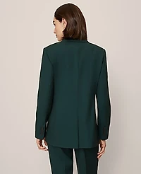 Ann Taylor The Petite Fitted Long Blazer Size 16 Pine Grove Women's