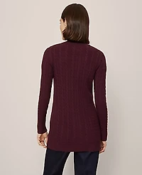 Ann Taylor Petite Long Cable Cardigan Women's