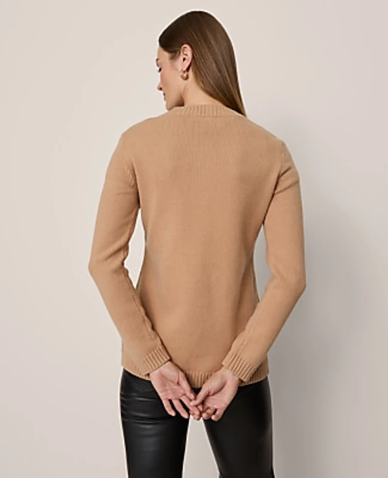 Ann Taylor Petite Curved Hem Longline Cardigan Women's