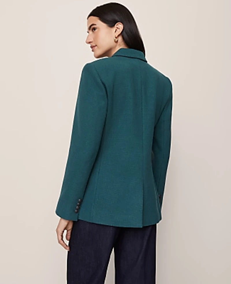 Ann Taylor The Petite Greenwich Blazer Deep Atlantic Teal Women's