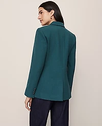 Ann Taylor The Petite Greenwich Blazer Deep Atlantic Teal Women's