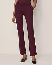 Ann Taylor The Straight Pant in Ponte Size 2 Poised Plum Women's