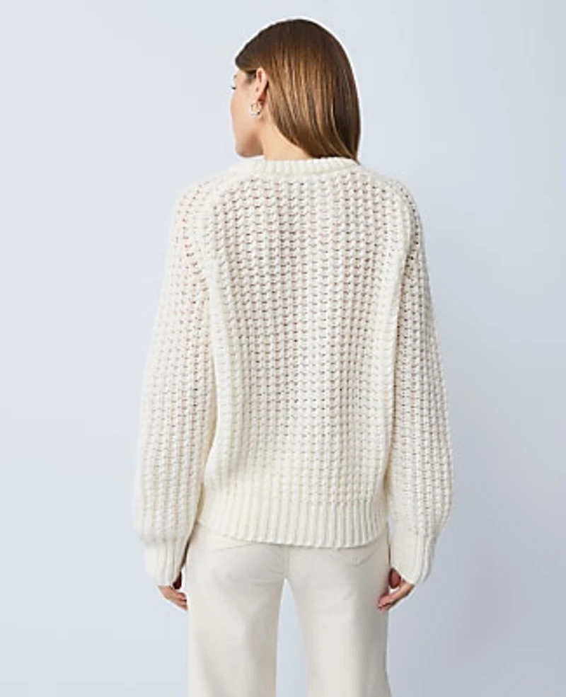 Ann Taylor Weekend Cozy Crew Neck Sweater Women's