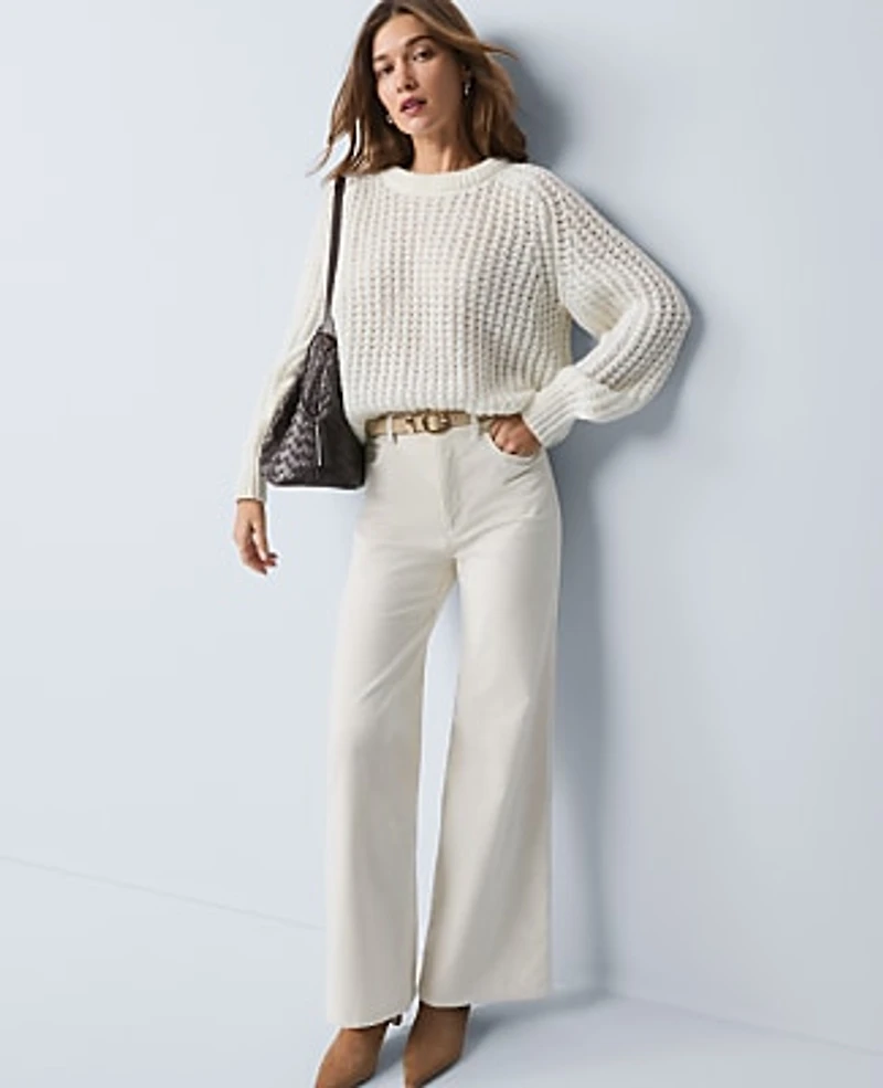 Ann Taylor Weekend Cozy Crew Neck Sweater Women's